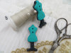 Bouton mannequin couture turquoise