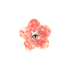 Bouton tige fleur brillante rose rhodonite