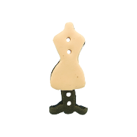Bouton mannequin couture chair