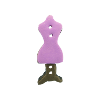 Bouton mannequin couture violet