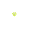 Bouton petit coeur vert