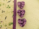 Bouton petit coeur violetta
