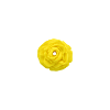 Bouton rose de 20mm jaune