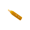 Bouton crayon de couleur jaune