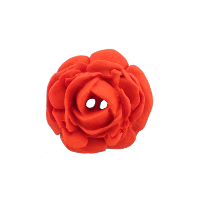 Bouton grosse rose rouge
