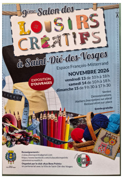 Salon du loisir cr�atif, St Di� 2026