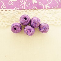 Perle ronde violette