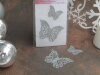 Décos dentelles papillons argentées origami