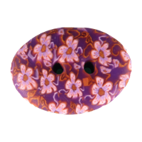 Bouton ovale violet