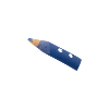 Bouton crayon de couleur bleu