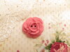 Bouton rose de 27mm vieux rose