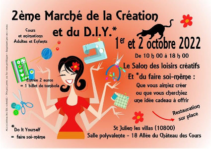 Salon créatif du faire soi-même, Saint-Julien-les-Villas 2022
