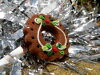 Décos de Noël couronne de l'avent marron