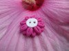 Bouton fleur marguerite fuchsia