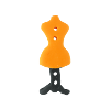 Bouton mannequin couture orange