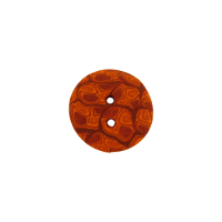 Bouton rond marron et orange