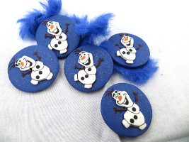 Lot-boutons Olaf bleu Mme Collet