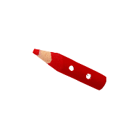 Bouton crayon de couleur rouge