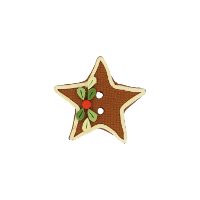 Bouton étoile pain d'épice
