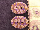 Bouton ovale violet