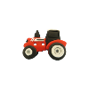 Bouton tracteur rouge Massey Ferguson